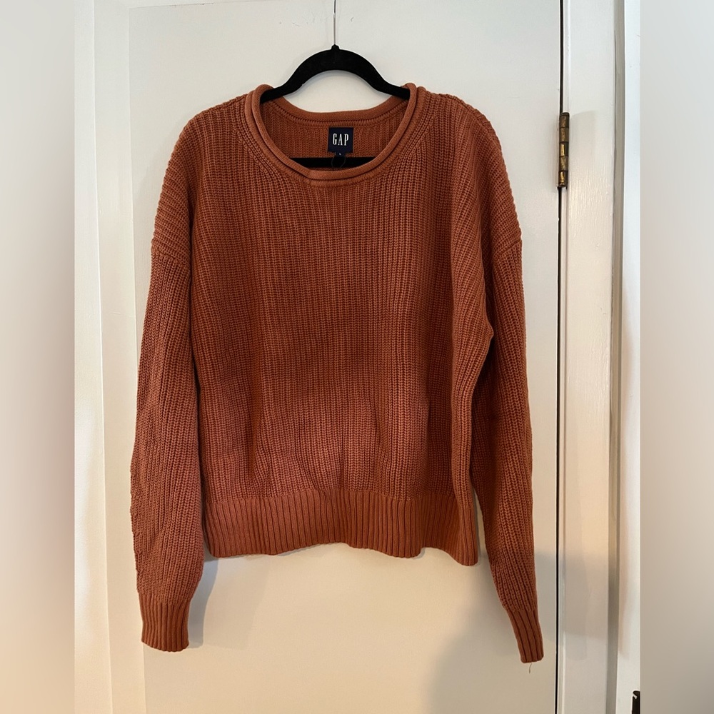 GAP Women's Brick Crewneck Pullover Sweater